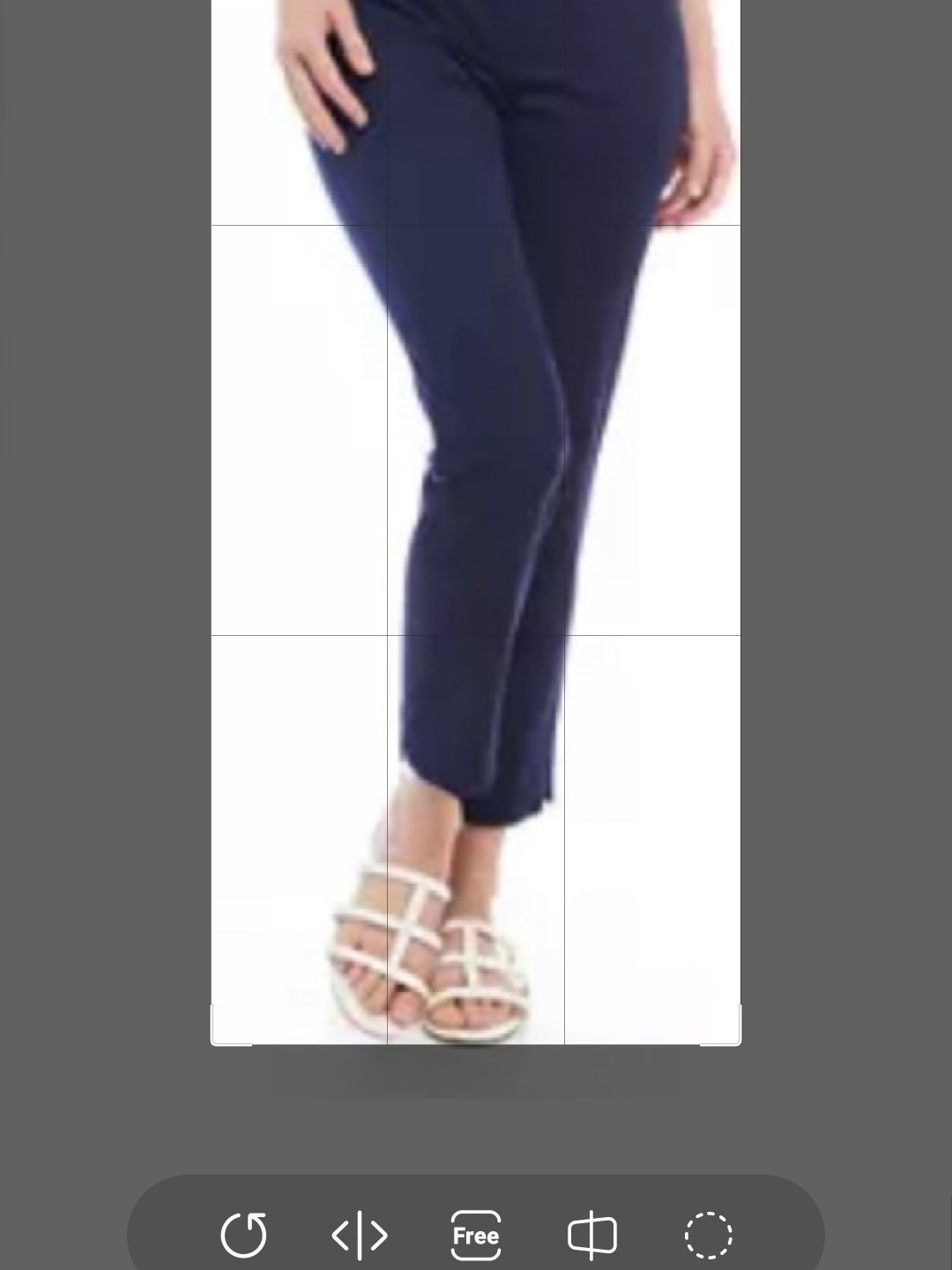 Crown & Ivy Navy Blue Stretch Slim Pants - Size 14